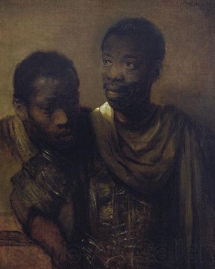 Rembrandt Peale Two young Africans. Germany oil painting art